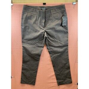 NWT - New York & Company Dress Pants Women Size 14 Mid Rise Straight Brown